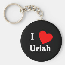 I Love Uriah Keychain