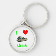 I Love Uriah (pic) Keychain