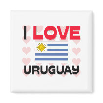 I Love Uruguay magnets