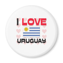 I Love Uruguay magnets