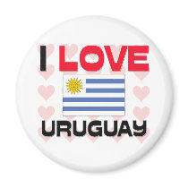 I Love Uruguay magnets