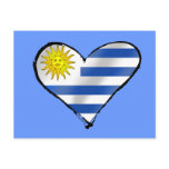 I love Uruguay Uruguayan heart gifts Postcard