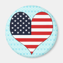 I Love Usa Fridge Magnet