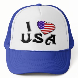 I Love USA Hat