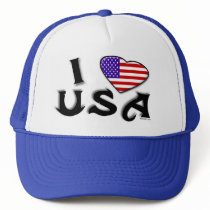 I Love USA Hat