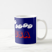 I LOVE USA MUGS
