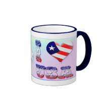 I Love USA Mugs