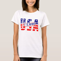 I love USA patriotic t-shirt by burntright I love USA patriotic t-shirt