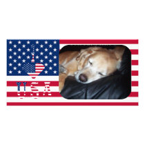 I LOVE USA PHOTO CARD TEMPLATE