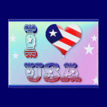 I Love USA Postcards postcards