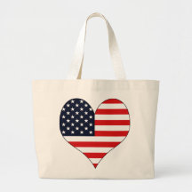 I Love Usa Tote Bags