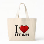 I LOVE UTAH CANVAS BAG