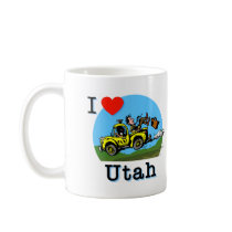 I Love Utah Country Taxi mugs