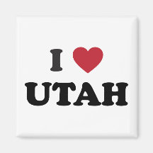 I Love Utah Fridge Magnets