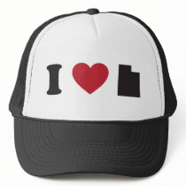 I Love Utah Trucker Hats