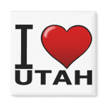 I LOVE UTAH magnets