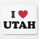 I Love Utah Mouse Pads