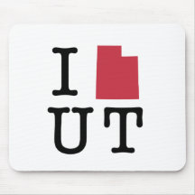 I Love Utah Mousepad