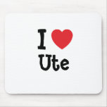I love Ute heart T-Shirt Mouse Mats