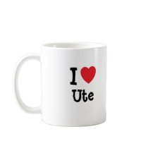 I love Ute heart T-Shirt mugs by funnycustomtshirts I love Ute heart T-Shirt mugs