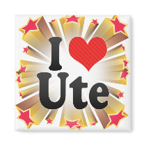 I Love Ute Magnets