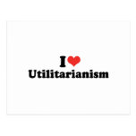 I LOVE UTILITARIANISM - .png Post Cards