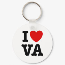 I Love VA keychains