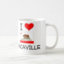 I Love VACAVILLE California Coffee Mugs