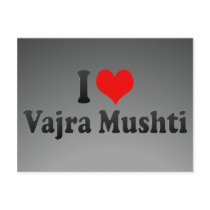 I love Vajra Mushti Post Card