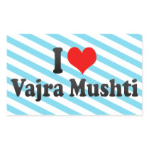 I love Vajra Mushti Rectangle Sticker