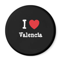 I love Valencia heart T-Shirt magnets by funnycustomtshirts I love Valencia heart T-Shirt magnets
