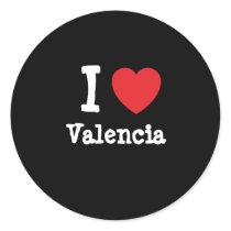 I love Valencia heart T-Shirt stickers by funnycustomtshirts I love Valencia heart T-Shirt stickers