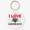 I Love Vampire Bats keychains by AnimalShirts I Love Vampire Bats keychains