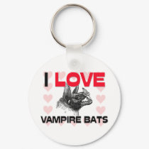 I Love Vampire Bats keychains