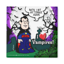 I Love Vampires magnets by Kasey_and_Company I Love Vampires magnets