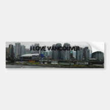 I Love Vancouver Bumper Stickers