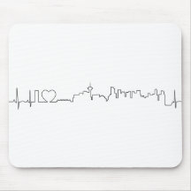 I love Vancouver in an extraordinary ecg style Mousepad