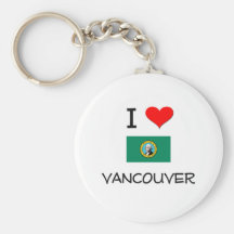 I Love Vancouver Washington Key Chains