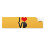 I Love VD Bumper Sticker