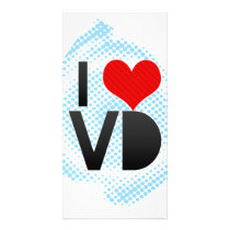 I Love VD Photo Greeting Card