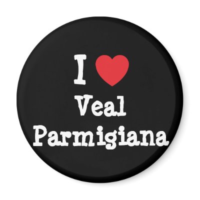 I love Veal Parmigiana heart T-Shirt Refrigerator Magnets by funnycustomtshirts