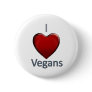 I Love Vegans Button