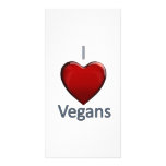 I Love Vegans Custom Photo Card