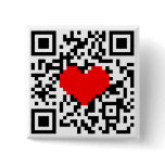 I Love Vegans QR-Code button