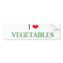 I love vegetables bumper stickers by christigmc I love vegetables bumper stickers