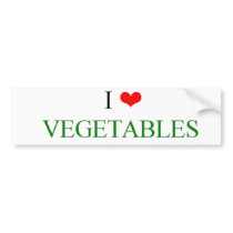 I love vegetables bumper stickers by christigmc I love vegetables bumper stickers
