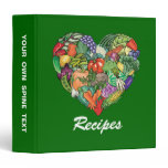 I Love Veggies binders