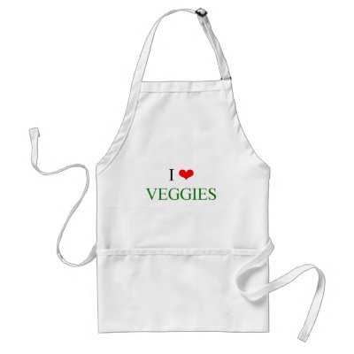 I Love Veggies Aprons by christigmc
