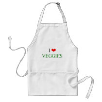 I Love Veggies aprons