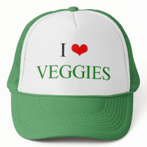 I Love Veggies Mesh Hats